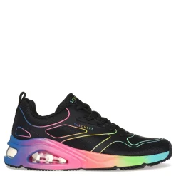 Skechers Sneakers & Athletic|Women's Street, Tres-Air Uno - Rainbow Roads Sneaker Black Multi