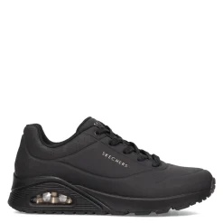 Skechers Sneakers & Athletic|Women's Street, Uno - Stand on Air Sneaker - Wide Width Solid Black