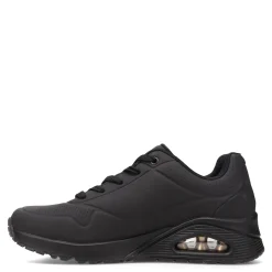 Skechers Sneakers & Athletic|Women's Street, Uno - Stand on Air Sneaker - Wide Width Solid Black