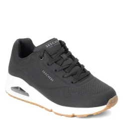 Skechers Sneakers & Athletic|Women's Street, Uno - Stand on Air Sneaker - Wide Width Black/White