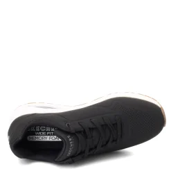 Skechers Sneakers & Athletic|Women's Street, Uno - Stand on Air Sneaker - Wide Width Black/White