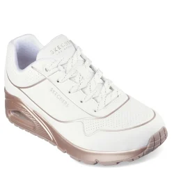 Skechers Sneakers & Athletic|Women's Street, Uno - Cool Heels Sneaker White / Rose Gold