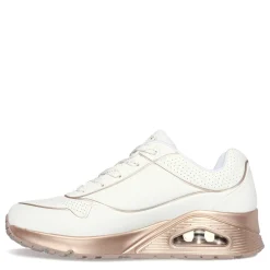 Skechers Sneakers & Athletic|Women's Street, Uno - Cool Heels Sneaker White / Rose Gold