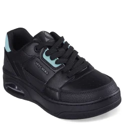 Skechers Sneakers & Athletic|Women's Street, Uno Court - Courted Style Sneaker Black Turquoise