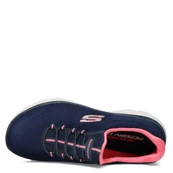 Skechers Sneakers & Athletic|Women's , Summits - Cool Classic Sneaker - Wide Width Navy / Pink