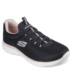 Skechers Sneakers & Athletic|Women's , Summits - Artistry Chic Sneaker Black Pink