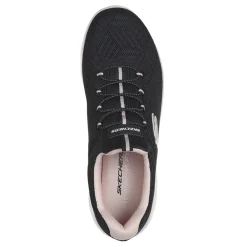 Skechers Slip-On Shoes|Women's , Summits - Artistry Chic Sneaker Black Pink