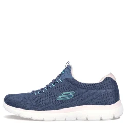 Skechers Slip-On Shoes|Women's , Summits - Fun Flair Sneaker Navy Multi