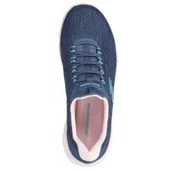 Skechers Slip-On Shoes|Women's , Summits - Fun Flair Sneaker Navy Multi