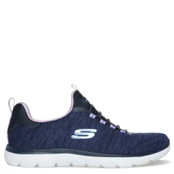 Skechers Sneakers & Athletic|Women's , Summits - Fresh Impression Sneaker - Wide Width Navy Lavender