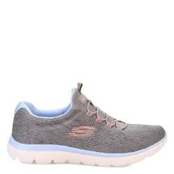 Skechers Sneakers & Athletic|Women's , Summits - Fun Flair Sneaker - Wide Width Grey Multi