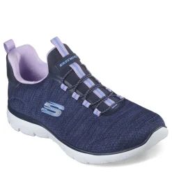 Skechers Sneakers & Athletic|Women's , Summits - Fresh Impression Sneaker Navy Lavender