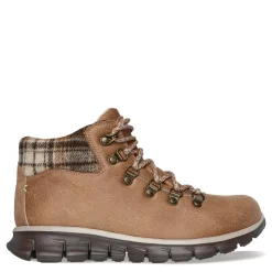 Skechers Boots|Women's , Synergy - Plaid Mood Boot Chestnut