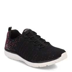 Skechers Sneakers & Athletic|Women's , Virtue Sneaker - Wide Width Black Pink