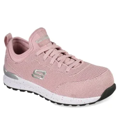 Skechers Work Work & Safety|Women's , Bulklin - Balran Comp Toe Work Shoe Pink