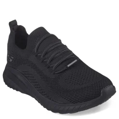 Skechers Work Sneakers & Athletic|Women's , Relaxed Fit: BOBS Sport Squad Chaos Slip Resistant Sneaker Black
