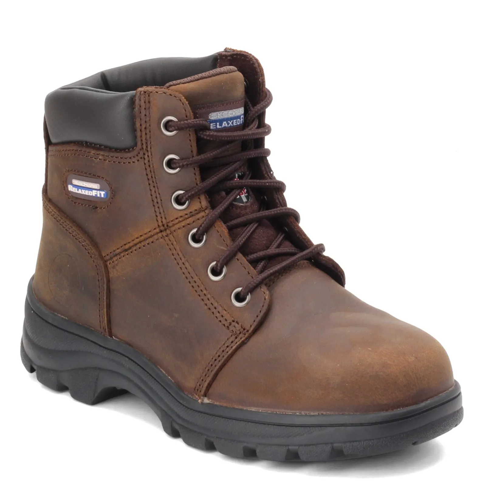 Skechers Work Work & Safety|Women's Skechers, Workshire - Peril ST Boot Dark Brown