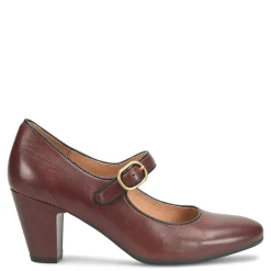 Sofft Pumps & Heels|Women's , Leslie Pump Bourbon Red