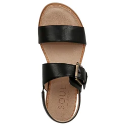 SOUL Naturalizer Sandals|Women's , Cindi Sling Sandal Black