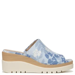 SOUL Naturalizer Sandals|Women's , Goodtimes Wedge Slide Bluebell Fabric