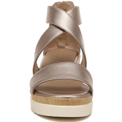SOUL Naturalizer Sandals|Women's , Goodtimes Wedge Sandal Silver