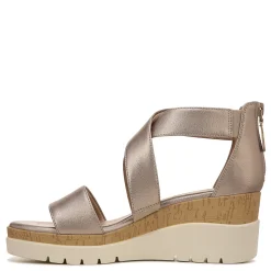 SOUL Naturalizer Sandals|Women's , Goodtimes Wedge Sandal Silver