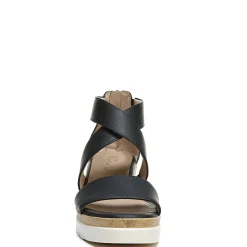 SOUL Naturalizer Sandals|Women's , Goodtimes Wedge Sandal Black