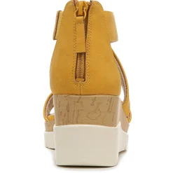 SOUL Naturalizer Sandals|Women's , Goodtimes Wedge Sandal Yellow