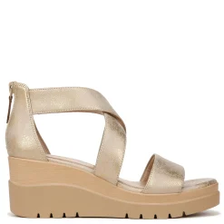 Naturalizer Wedges|Women's Soul , Goodtimes Wedge Sandal Gold