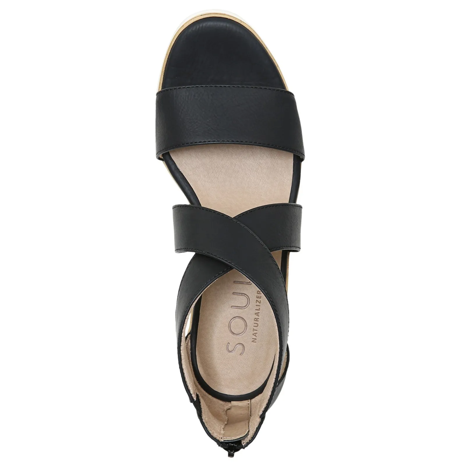 SOUL Naturalizer Wedges|Women's , Goodtimes Wedge Sandal Black