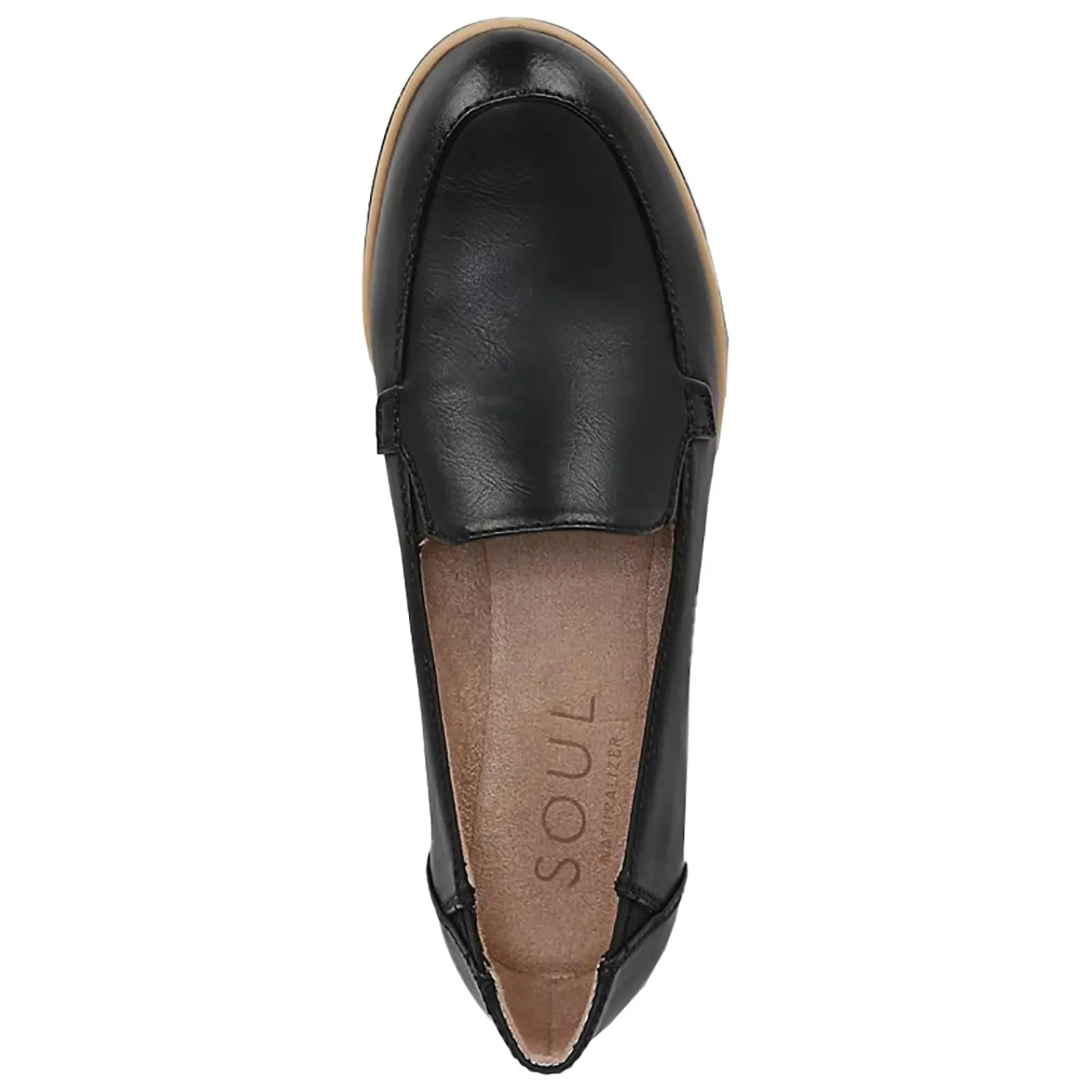 SOUL Naturalizer Flats|Women's , Idea Moc Slip-On Black