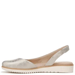 SOUL Naturalizer Flats|Women's , Idea Slingback Ballet Flat Light Gold