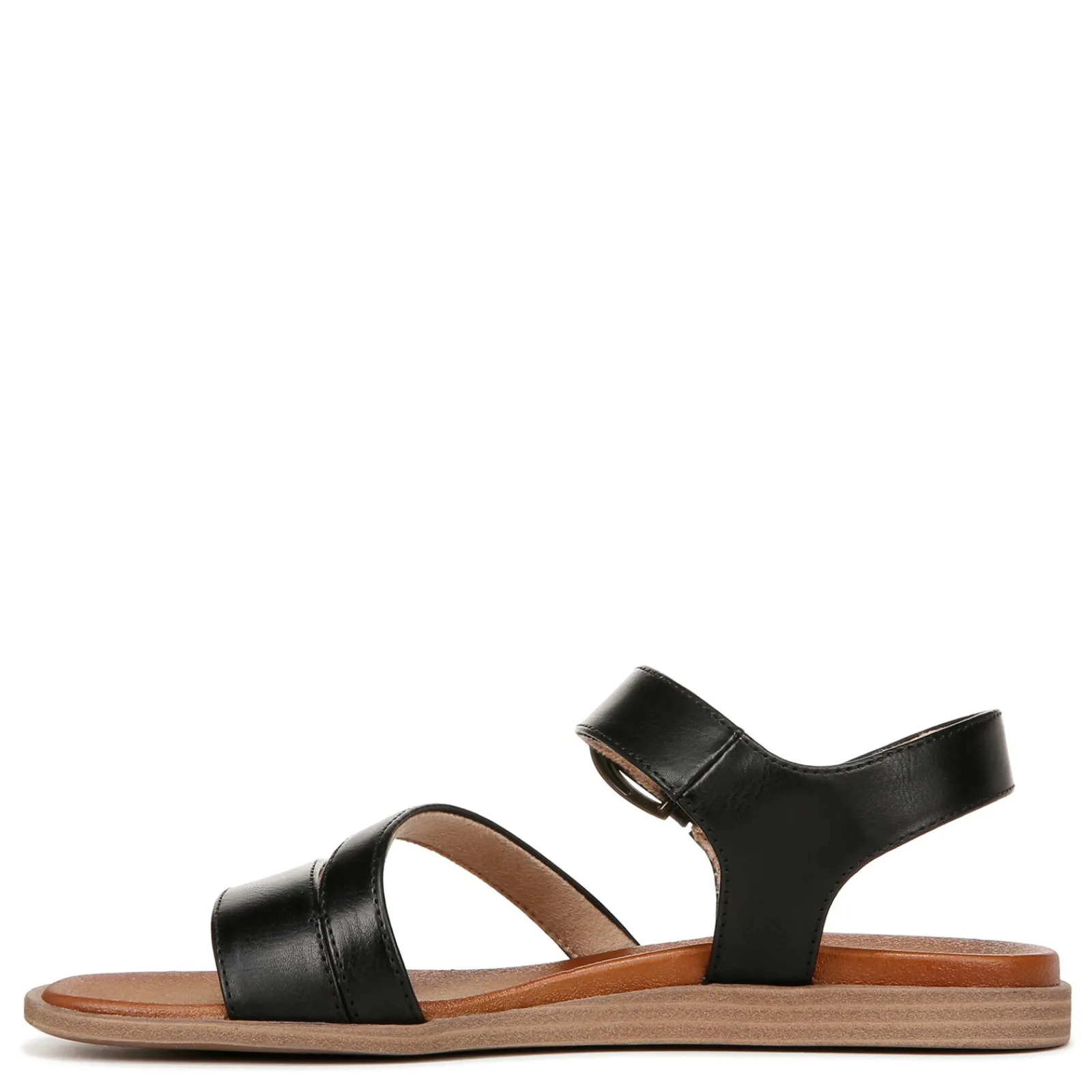 SOUL Naturalizer Sandals|Women's , Jayvee Sandal Black Faux Leather