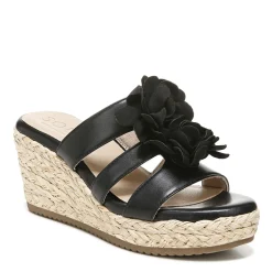 SOUL Naturalizer Sandals|Women's , Oodles Flower Sandal Black