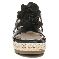 SOUL Naturalizer Sandals|Women's , Oodles Flower Sandal Black