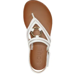 SOUL Naturalizer Sandals|Women's , Sunny Thong Sandal White