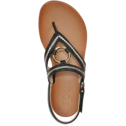 SOUL Naturalizer Sandals|Women's , Sunny Thong Sandal Black
