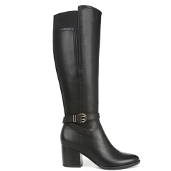 SOUL Naturalizer Boots|Women's , Uptown Boot - Wide Calf Black Faux Leather