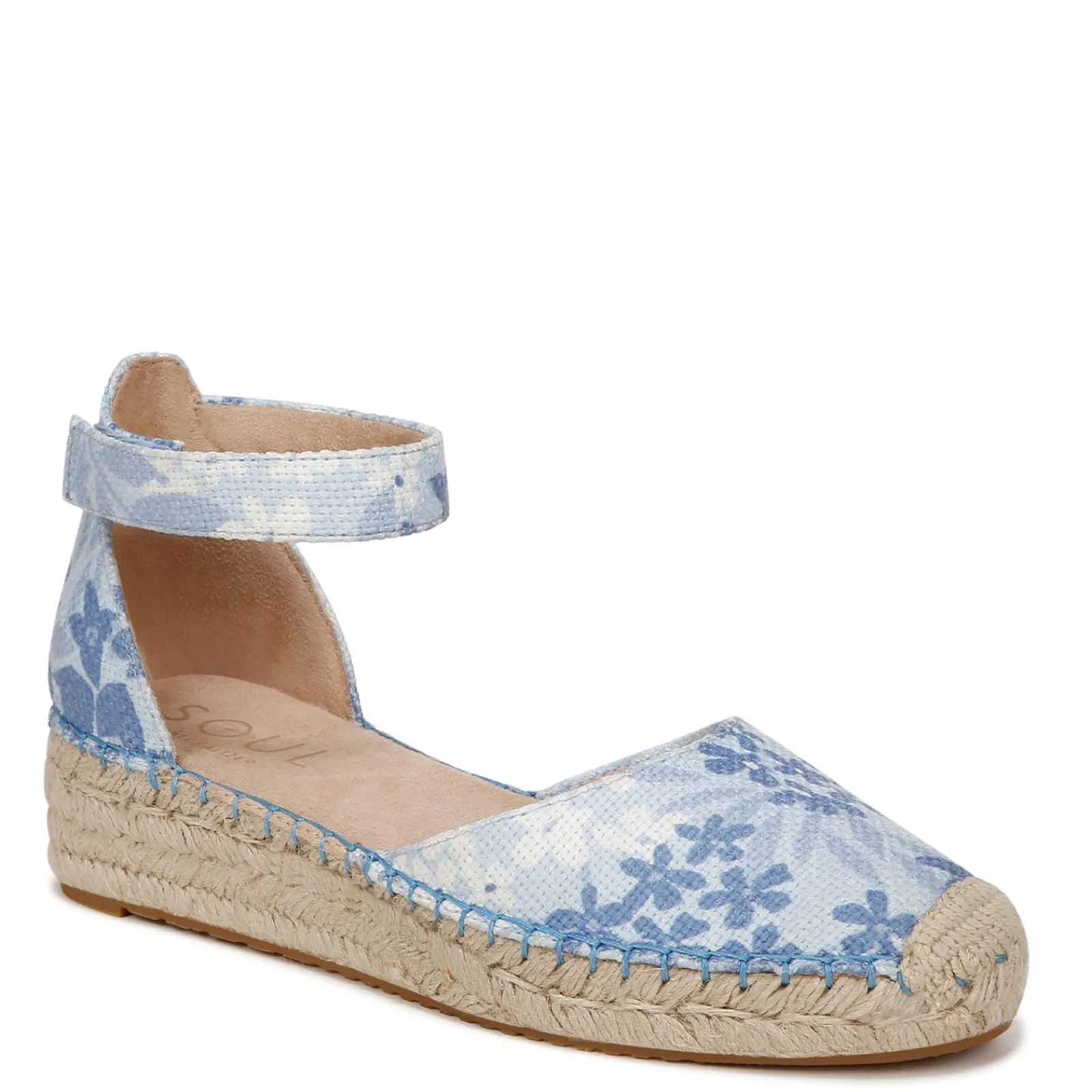 SOUL Naturalizer Sandals|Women's , Wren Espadrille Bluebell Fabric