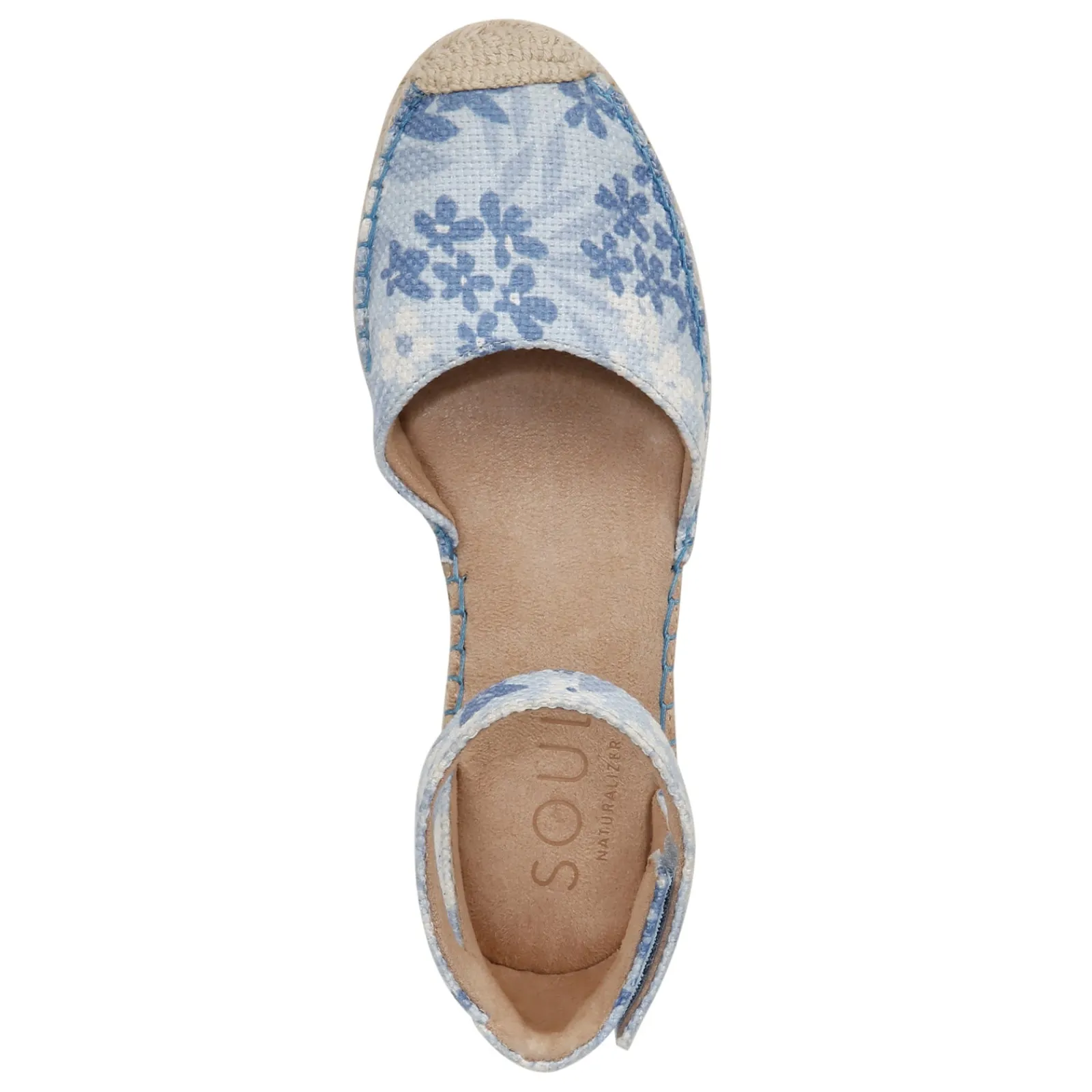 SOUL Naturalizer Wedges|Women's , Wren Espadrille Bluebell Fabric