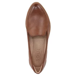 SOUL Naturalizer Flats|Women's , Yippee Flat Saddle Brown