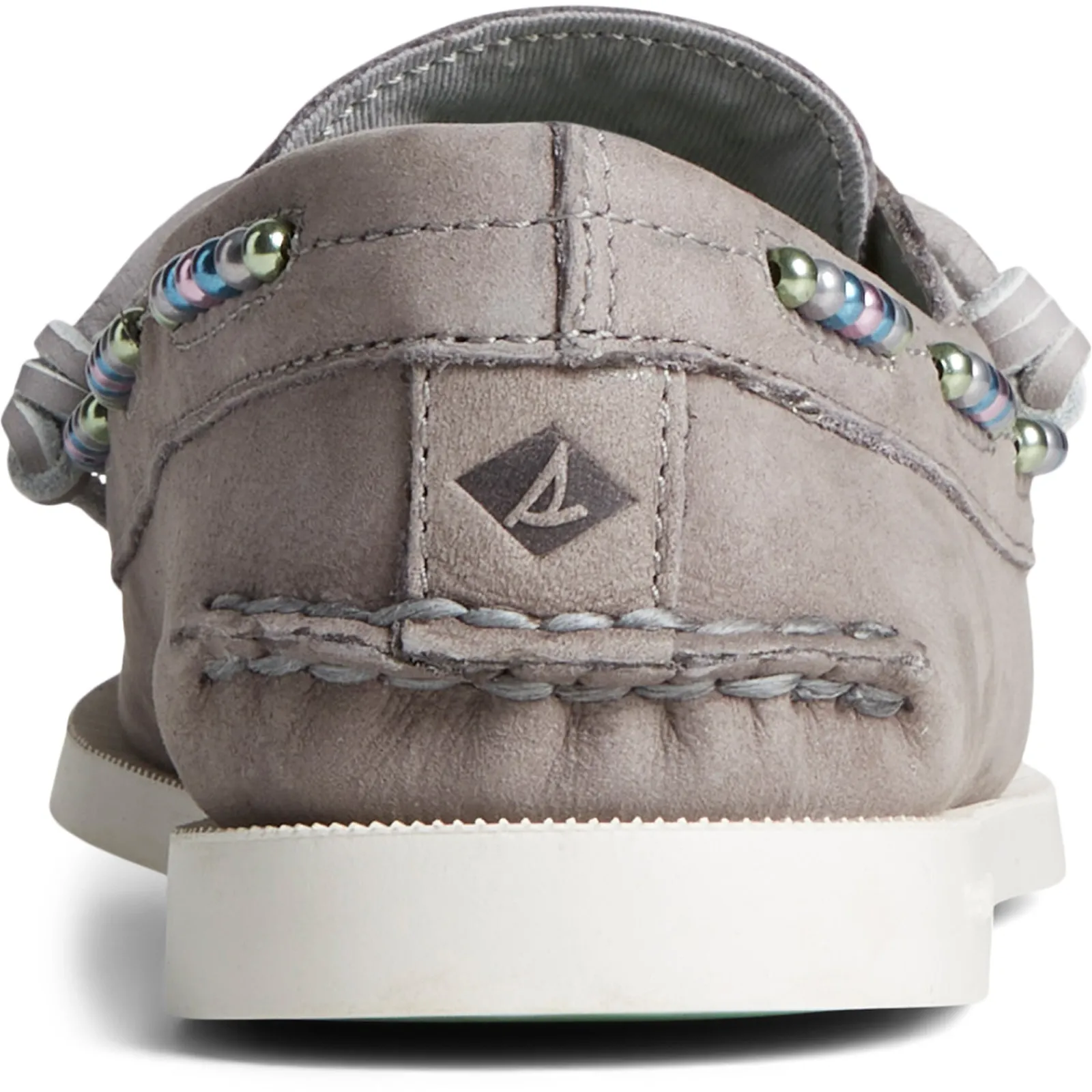 Sperry Slip-On Shoes|Women's , Authentic Original 2-Eye Beaded Boat Shoe Grey