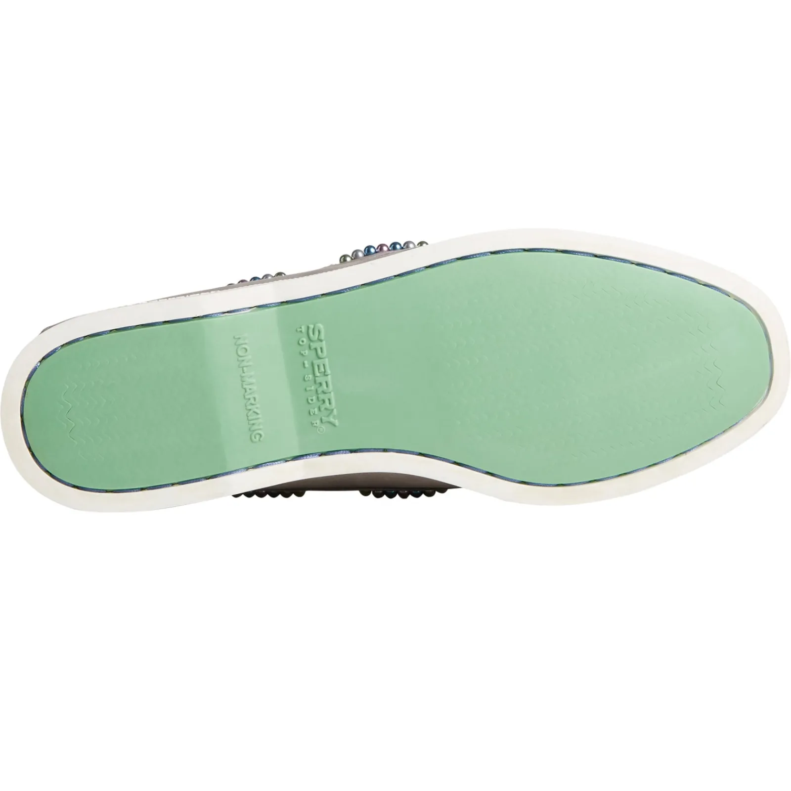 Sperry Slip-On Shoes|Women's , Authentic Original 2-Eye Beaded Boat Shoe Grey