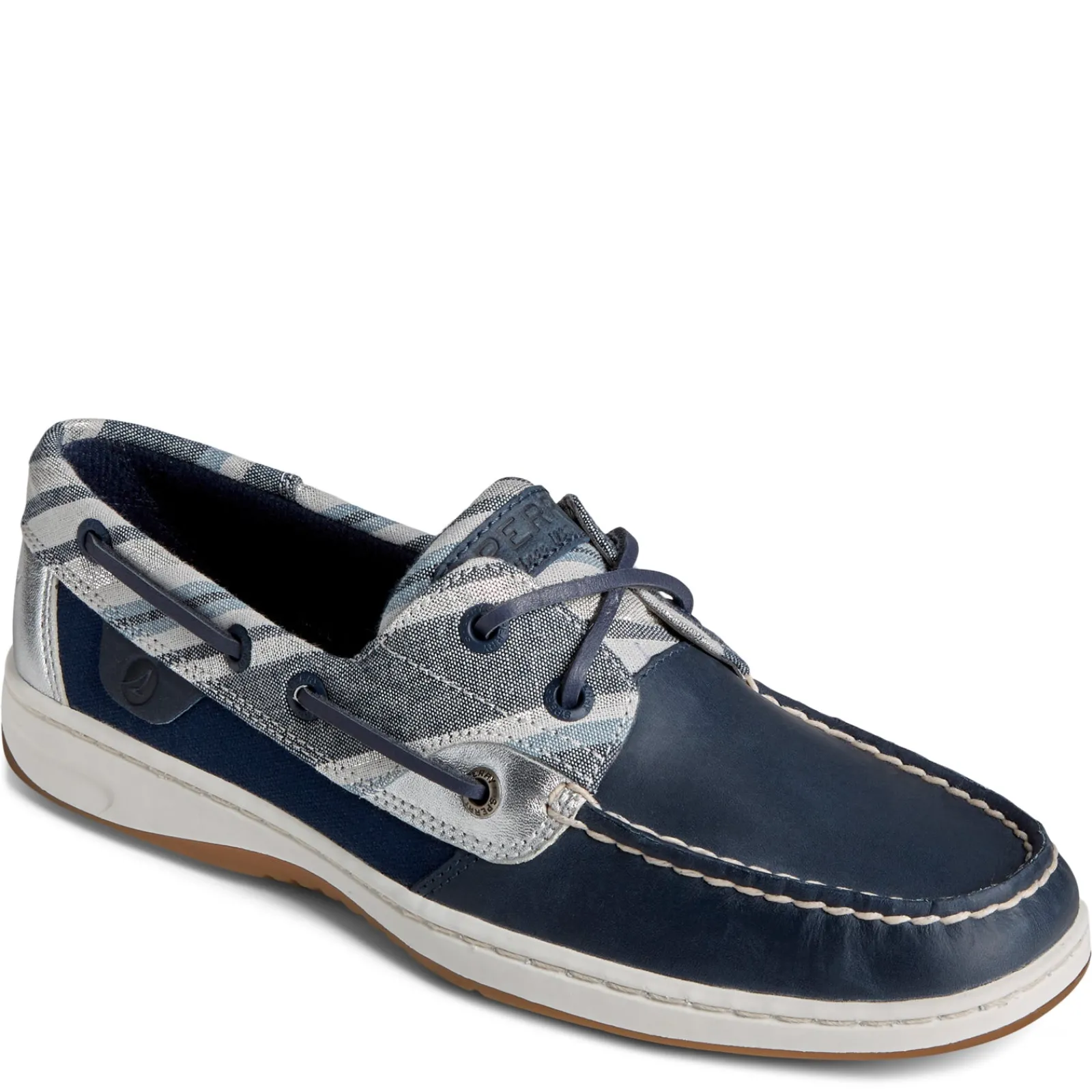Sperry Boat Shoes|Women's , Bluefish 2 Eye Boat Shoe Navy Stripe