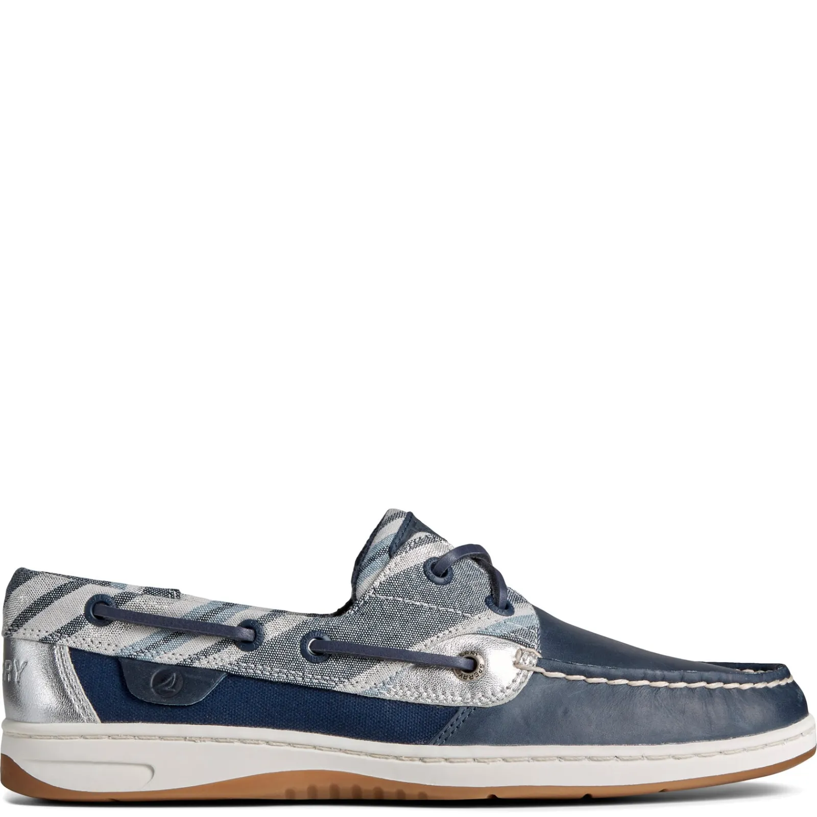 Sperry Boat Shoes|Women's , Bluefish 2 Eye Boat Shoe Navy Stripe