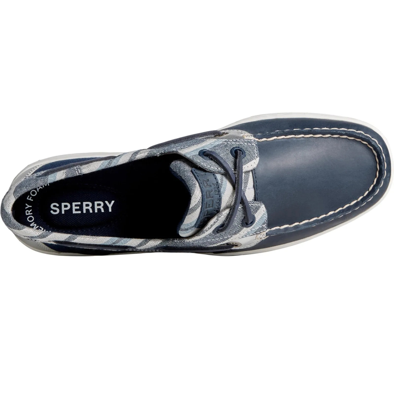 Sperry Boat Shoes|Women's , Bluefish 2 Eye Boat Shoe Navy Stripe