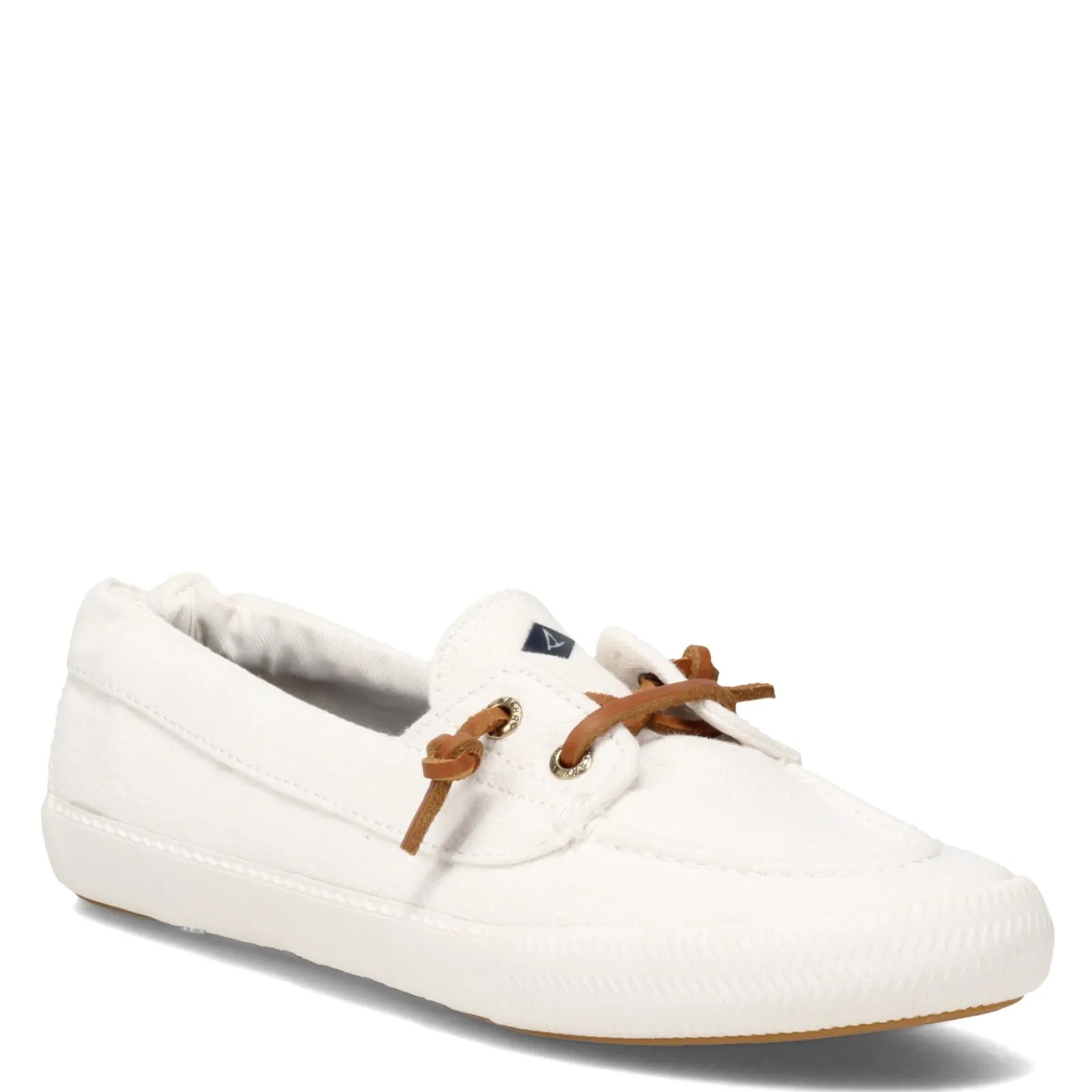 Sperry Slip-On Shoes|Women's , Lounge Away 2 Boat Shoe White Linen