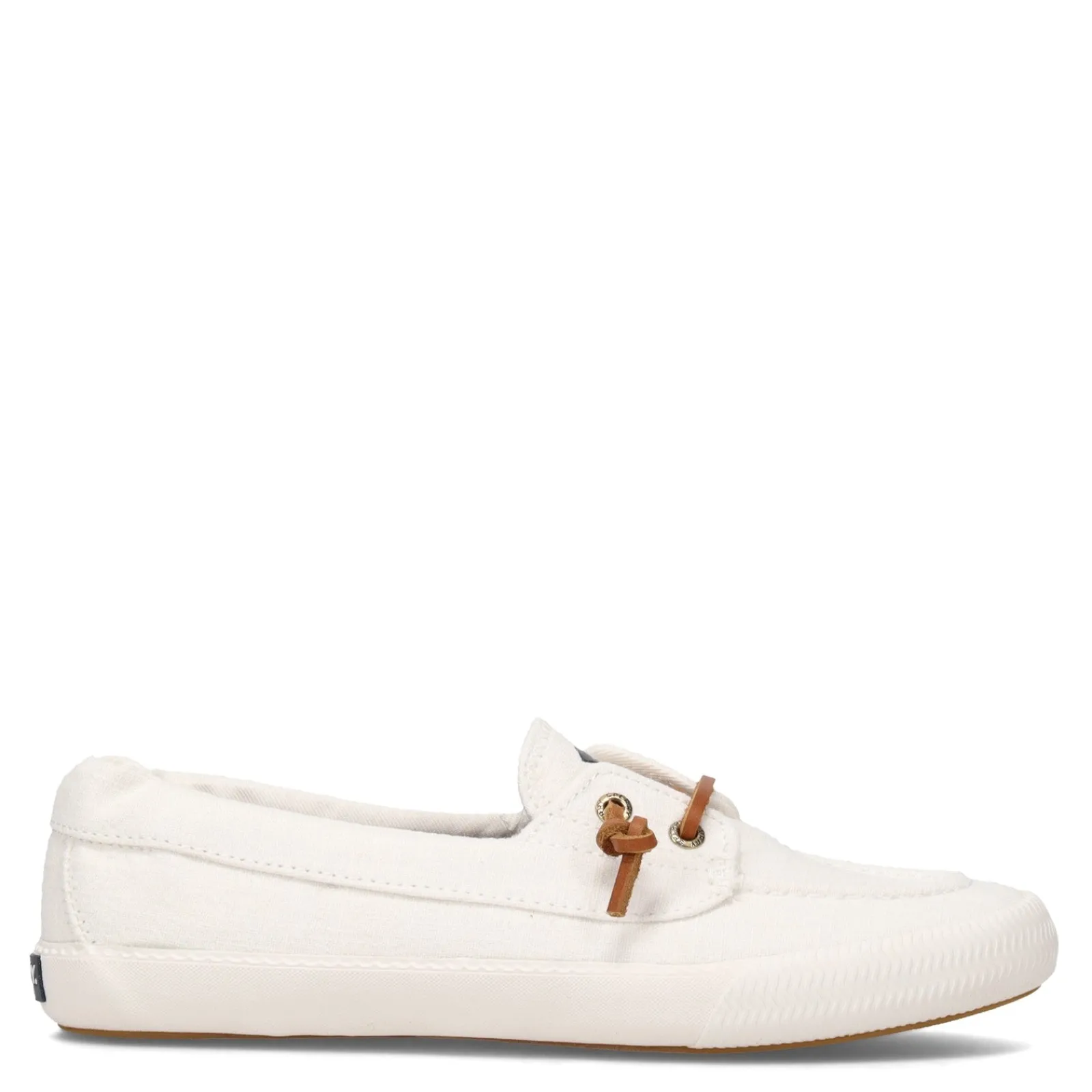 Sperry Slip-On Shoes|Women's , Lounge Away 2 Boat Shoe White Linen