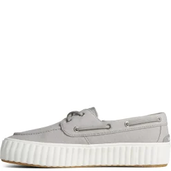Sperry Slip-On Shoes|Women's , Pier Wave Boat Platform Sneaker Grey