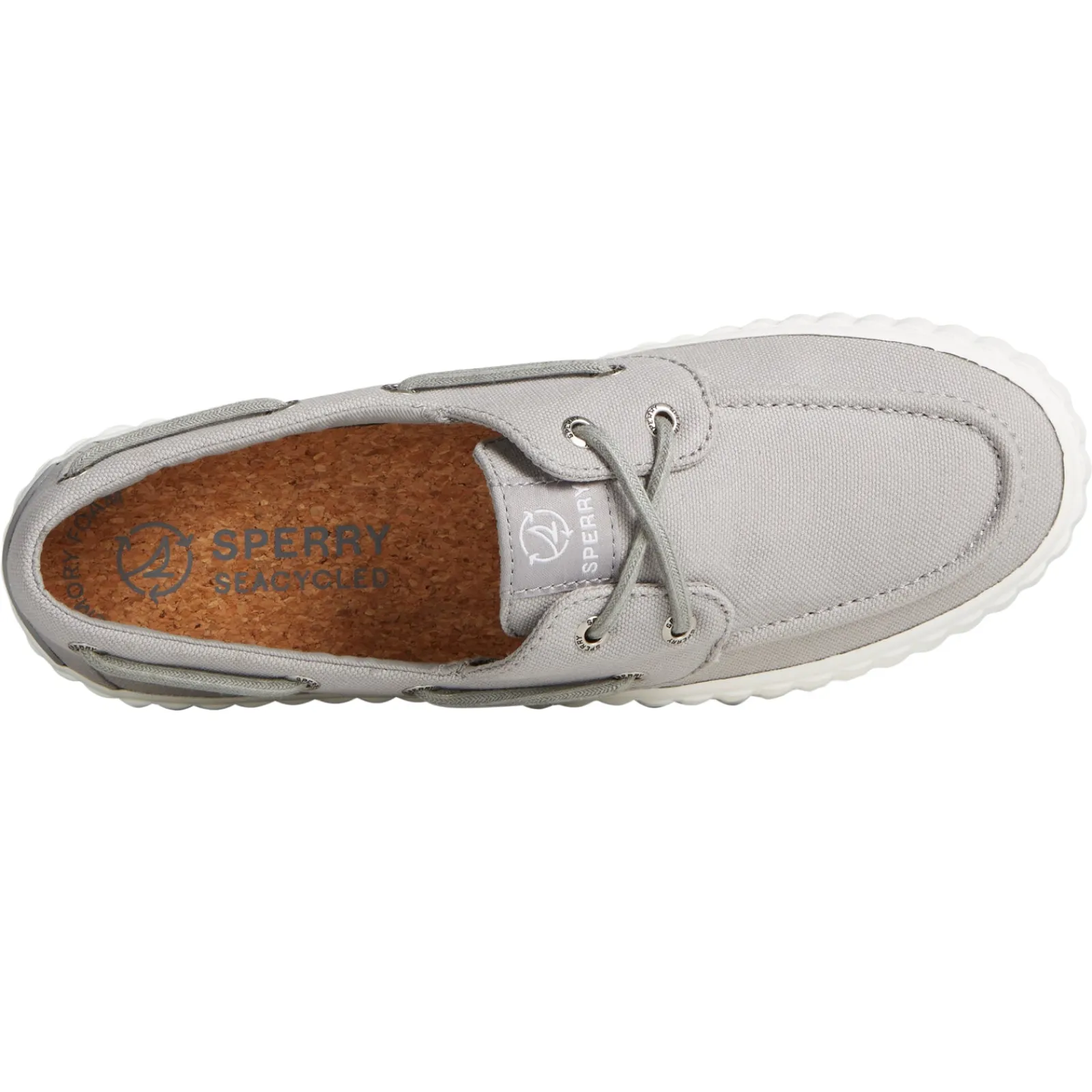 Sperry Slip-On Shoes|Women's , Pier Wave Boat Platform Sneaker Grey